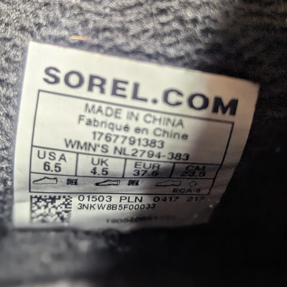Sorel Whitney Short Lace 6.5 Olive Green Waterproof Boots Buffalo Plaid Gorpcore